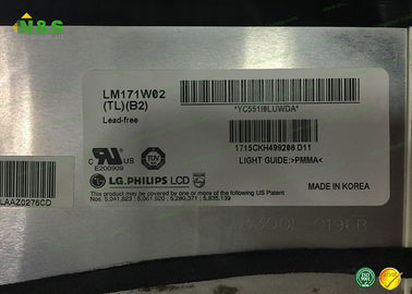 17.1 اینچ LM171W02- TLB2 رنگ tft ال سی دی صفحه نمایش با 367.2 * 229.5 میلی متر فعال منطقه