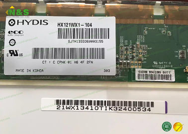 HX121WX1-104 LCD صنعتی نمایشگر HYDIS 12.1 اینچ به طور معمول سیاه است