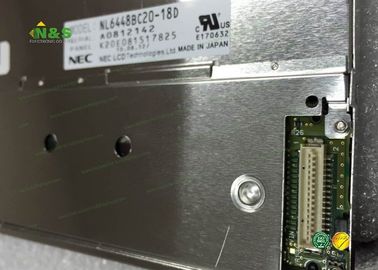 نمایشگر صنعتی 6.5 اینچ NL6448BC20-18D NEC به طور معمول سفید با 132.48 × 99.36 میلیمتر است