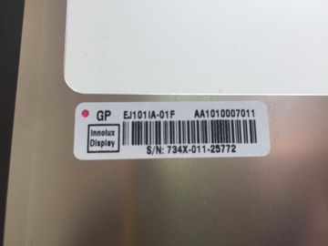 EJ101IA-01F Innolux lcd panel تعمیر، صفحه نمایش لمسی با صفحه نمایش با وضوح بالا 216.96 × 135.6 میلی متر