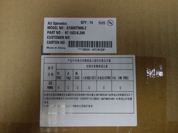 15 اینچ AUO LCD صفحه نمایش G150XTN06.2، TFT لنز صفحه نمایش پانل جایگزینی 1024 * 768 XGA